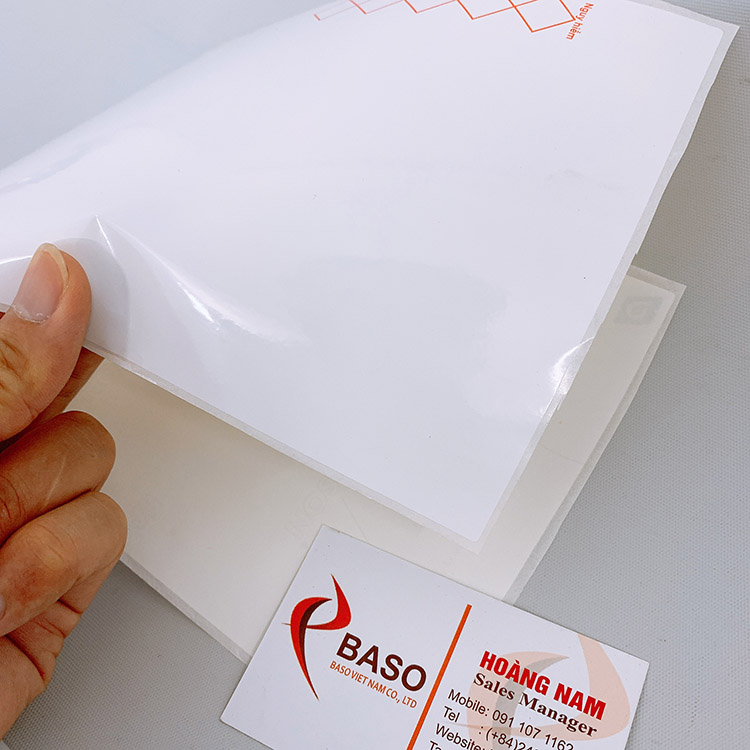 Decal PVC kích thước 140mm x 200mm