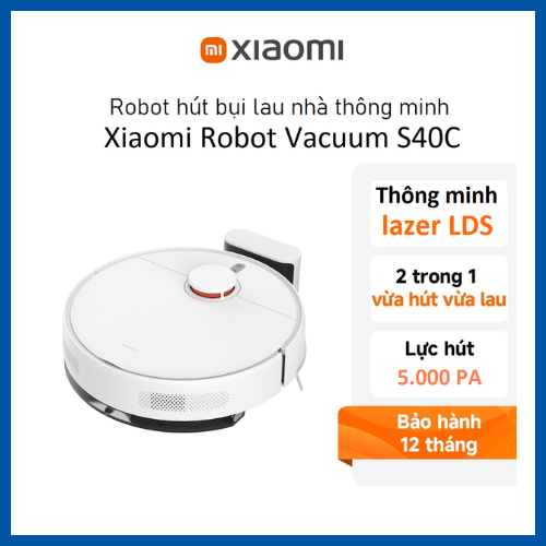 Robot hút bụi lau nhà Xiaomi Vacuum S40C EU(BHR9664EU)