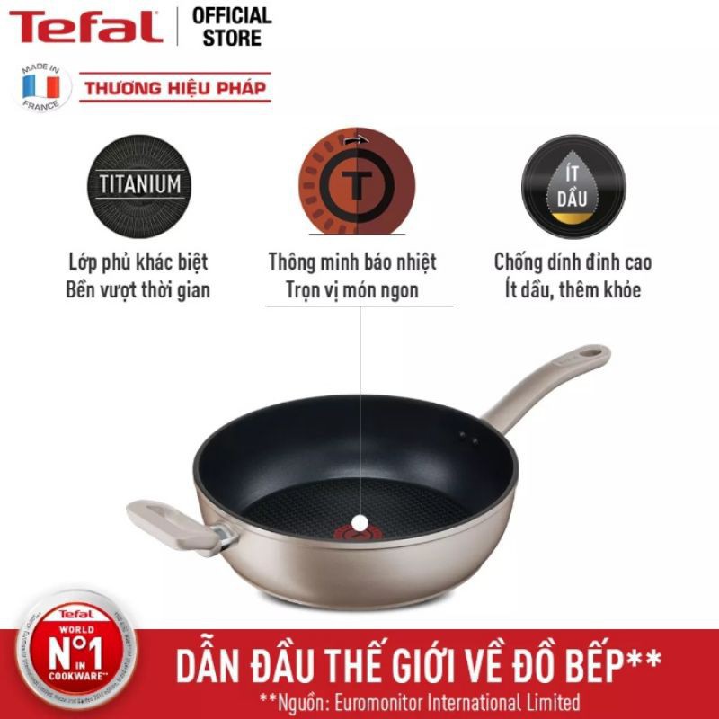 Chảo chiên sâu lòng Tefal Sensations 28cm (H9109014)