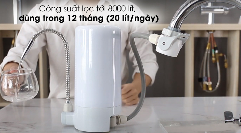 Máy lọc nước Cleansui trên bồn rửa ET101