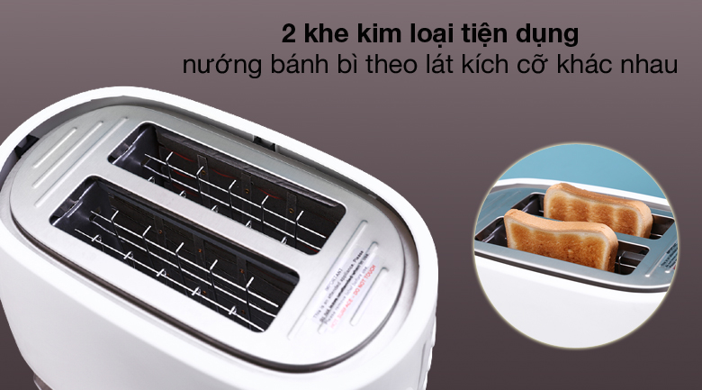 Máy nướng bánh mì Delonghi CTLA2103.W