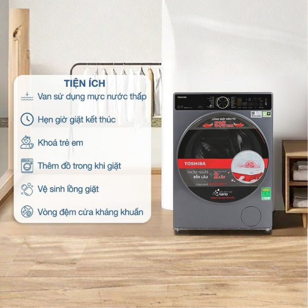 Máy giặt Toshiba Inverter 10.5 kg TW-T25BZU115MWV(MG)