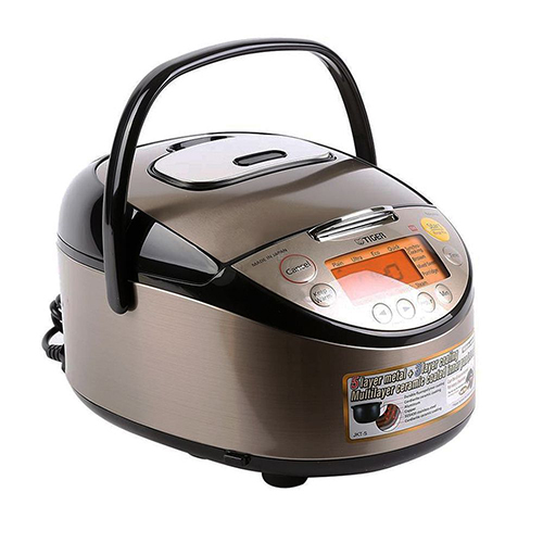 Nồi cơm điện tử Tiger có nhiều chức năng nấu, dung tích 1.8L