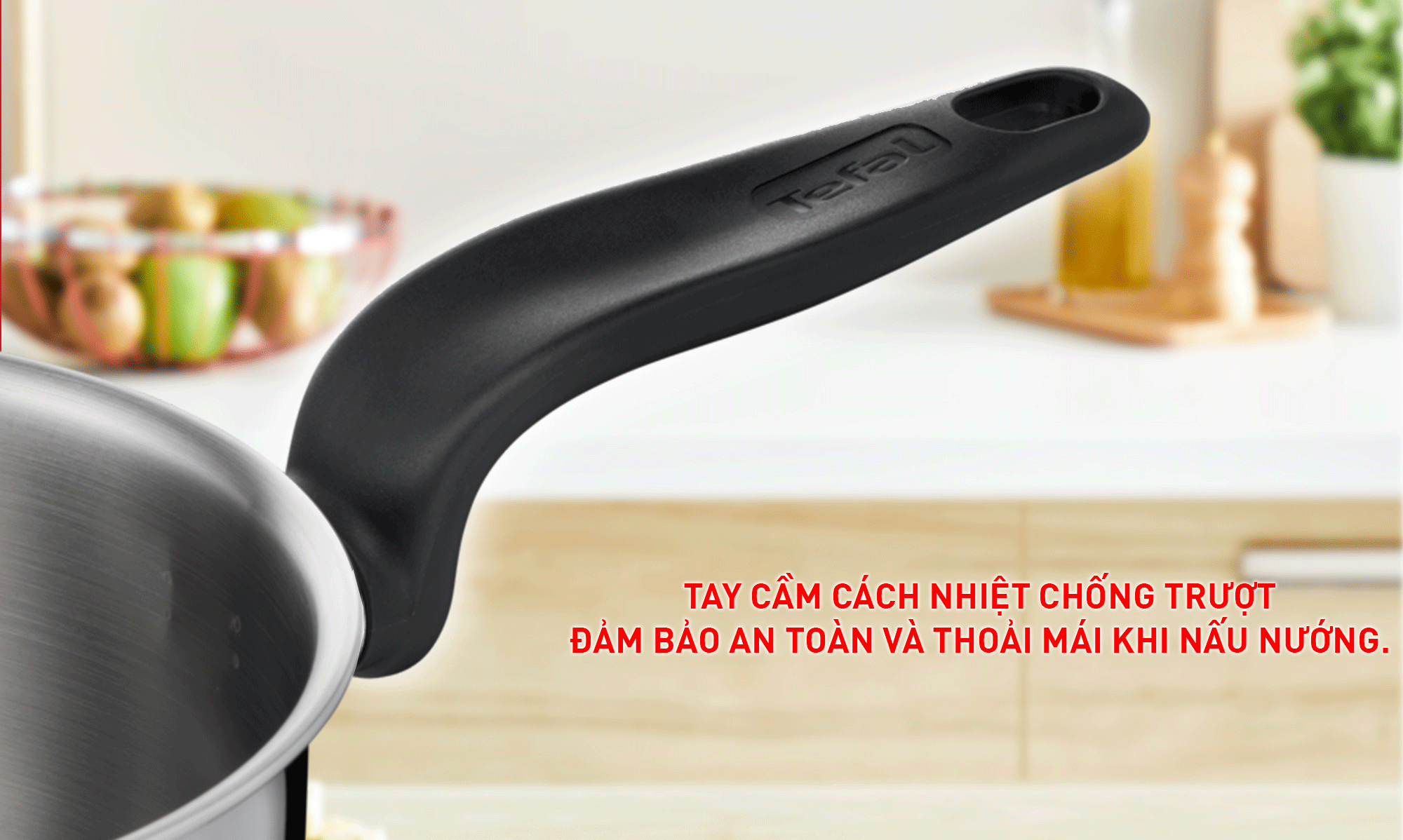 Nồi cán dài quánh inox Tefal Primary