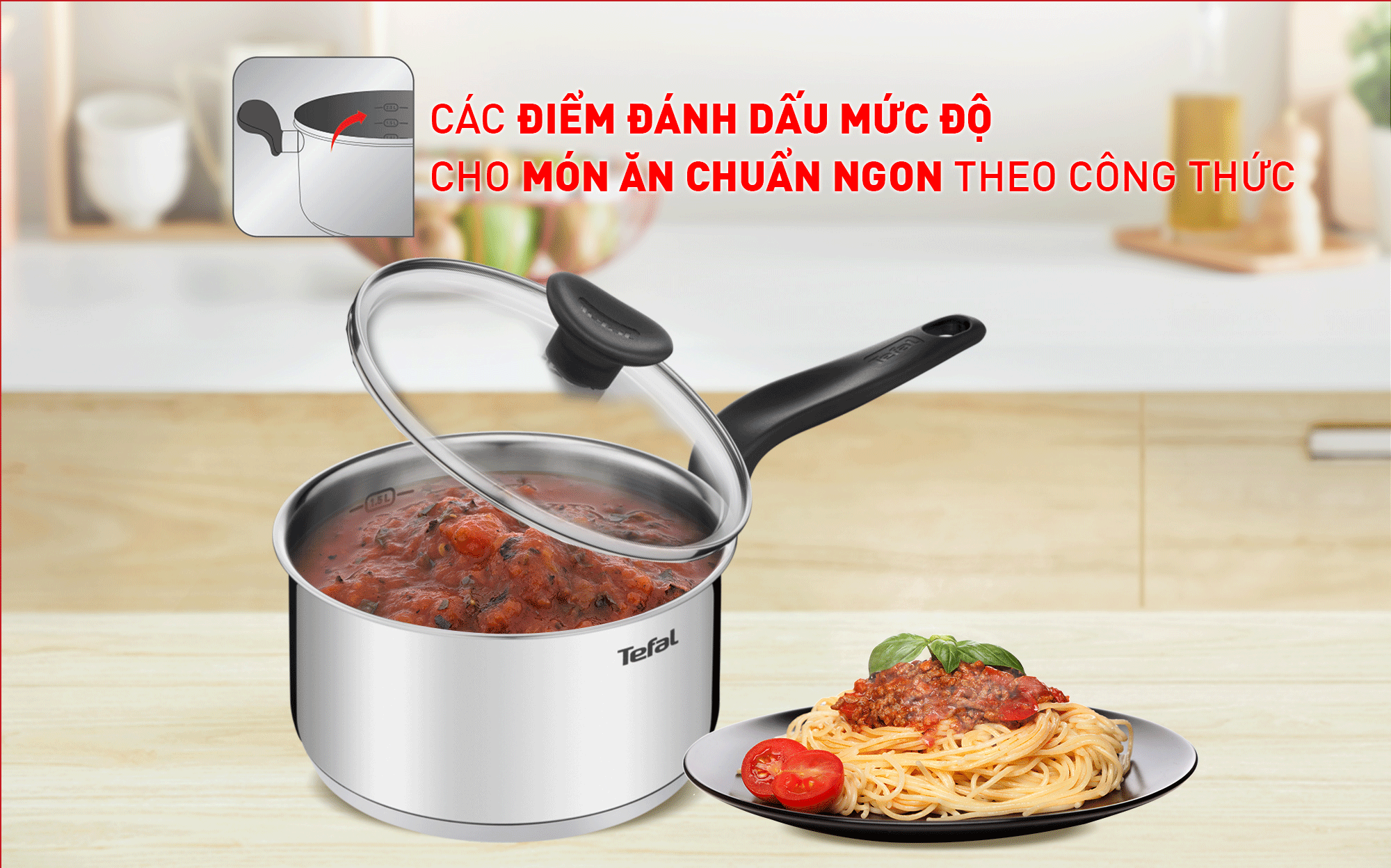 Bộ nồi inox Tefal Primary 16/20/24cm (E3086S74)