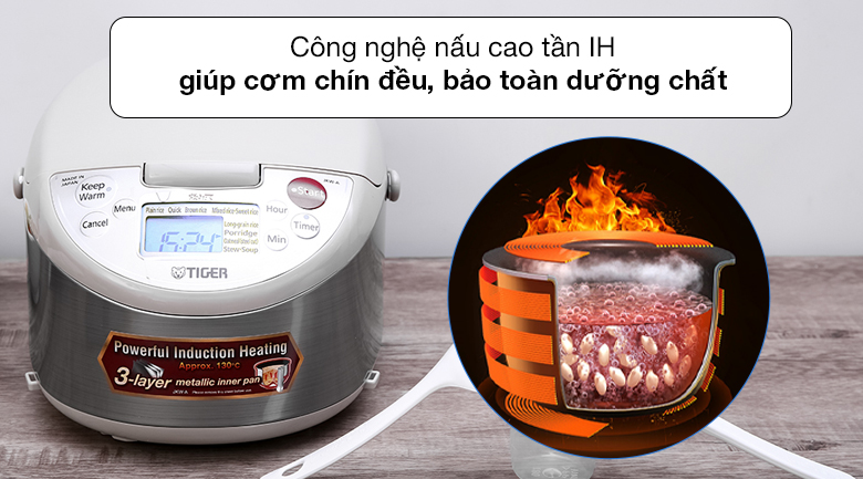 Nồi cơm điện tử cao tần Tiger JKW-A10W