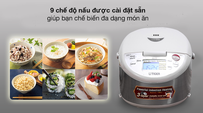 Nồi cơm điện tử cao tần Tiger JKW-A10W