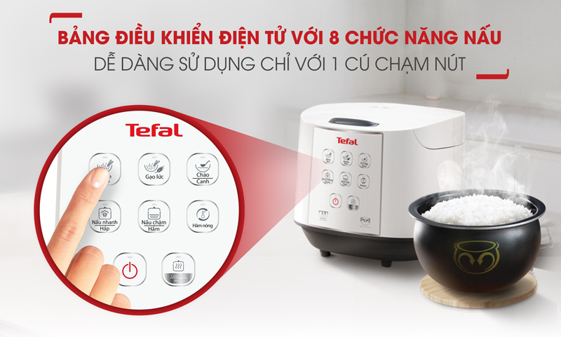 Nồi cơm điện tử Tefal RK732168 - 1.8L - 750W