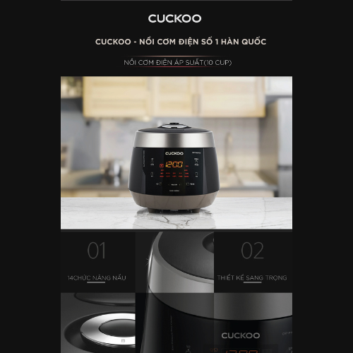 Nồi cơm điện tử áp suất Cuckoo CRP-PK1000S