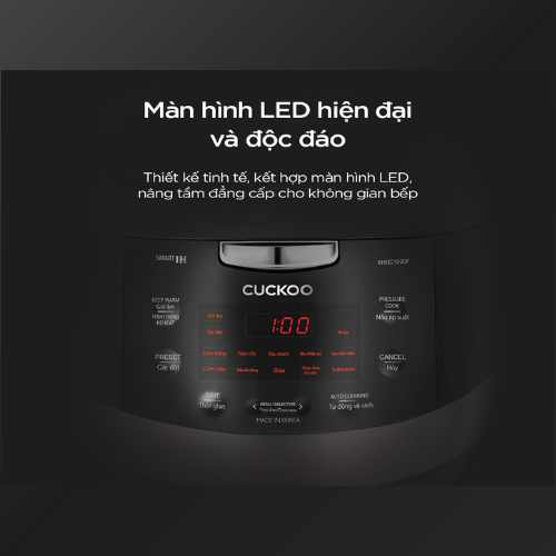Nồi cơm điện tử cao tần Cuckoo CRP-AHBC1000F/GRGRCRCKV 1.8L