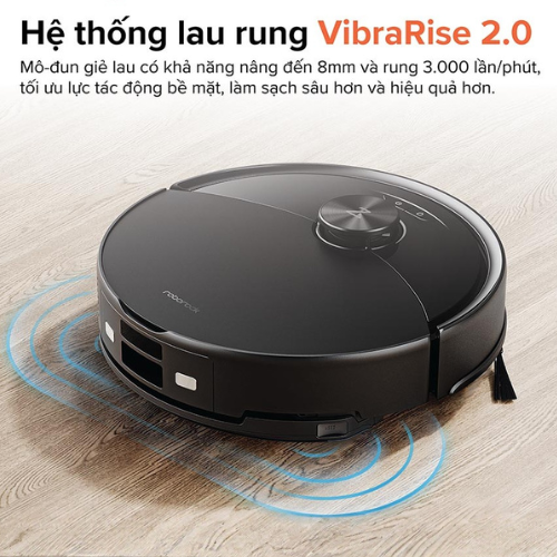 Robot hút bụi lau nhà Roborock Q10VF (Q10VF52-00) Đen với hệ thống lau rung
