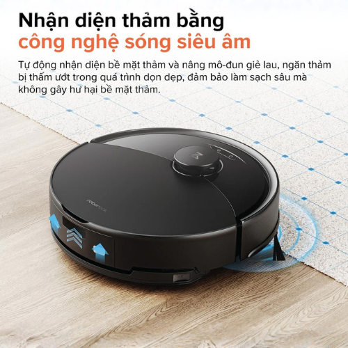 Robot hút bụi lau nhà Roborock Q10VF (Q10VF52-00) Đen công nghệ sóng siêu âm