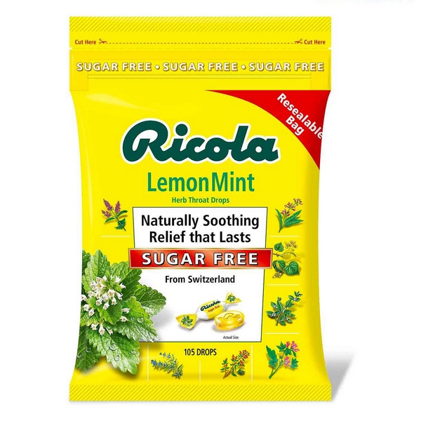 Thông tin sản phẩm Kẹo Ngậm Thảo Mộc Không Đường Ricola Lemon Mint Mỹ