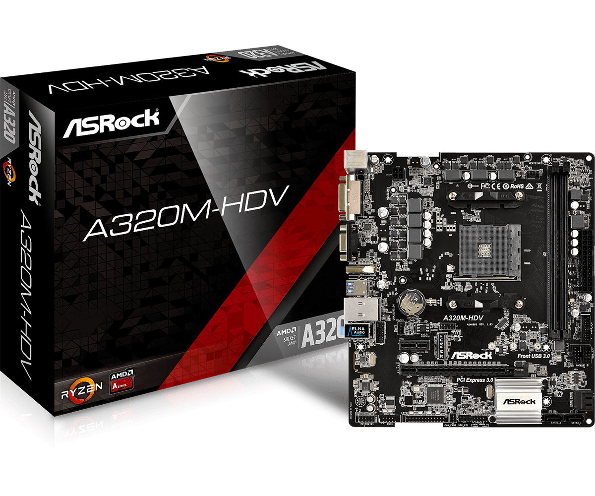Mainboard Asrock A320M-HDV