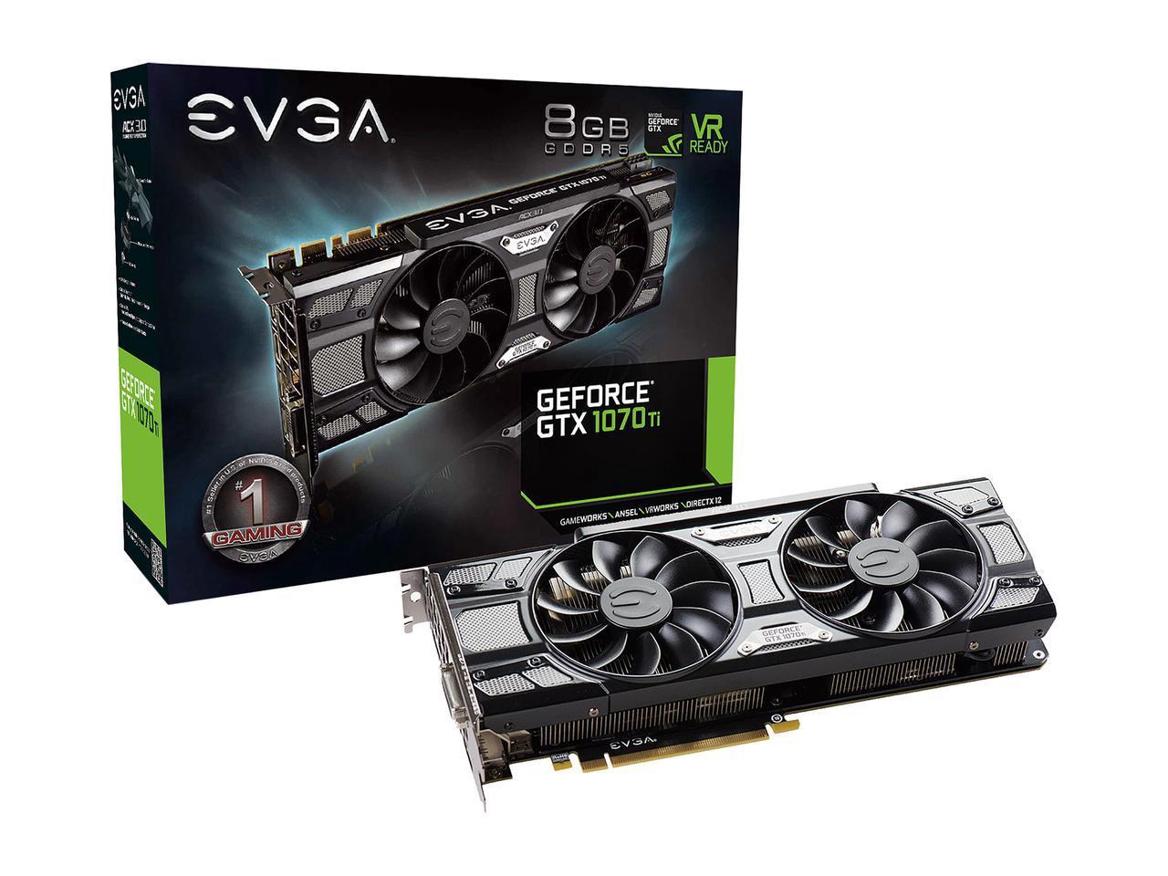 VGA EVGA Geforce GTX 1070Ti SC Gaming 8GB (08G-P4-5671-KR)