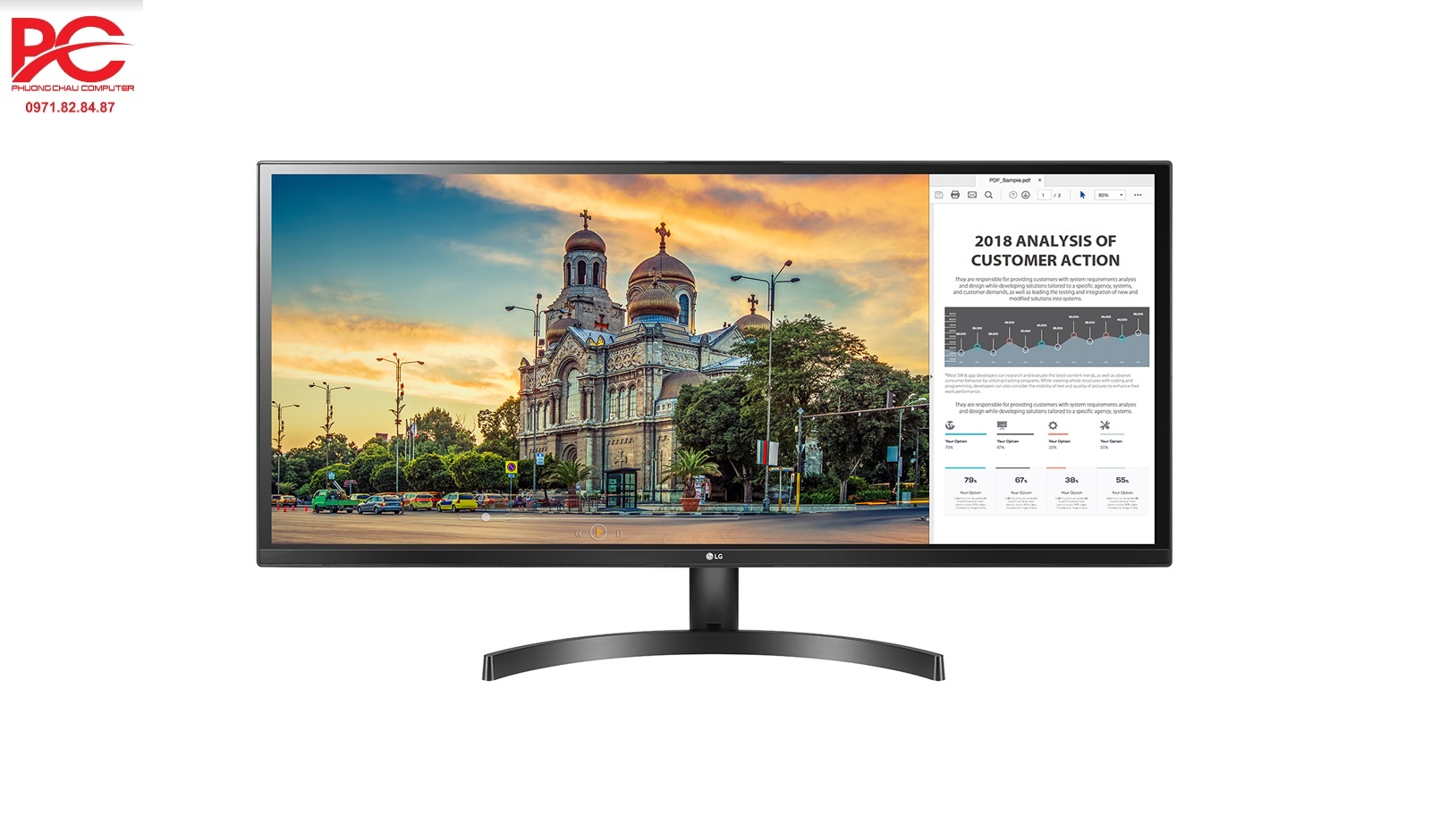 Màn hình máy tính LG 29WK500-P 29'' UltraWide™ 21:9 FullHD IPS