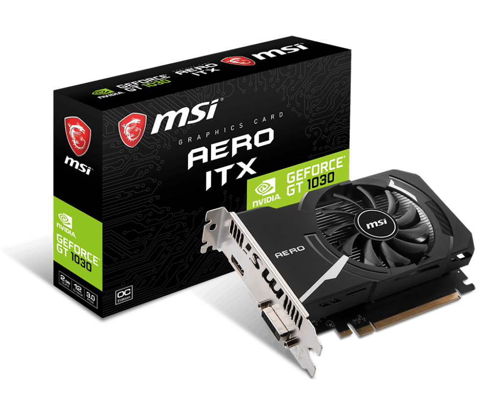 VGA MSI GeForce GT 1030 AERO ITX 2GD4-OC