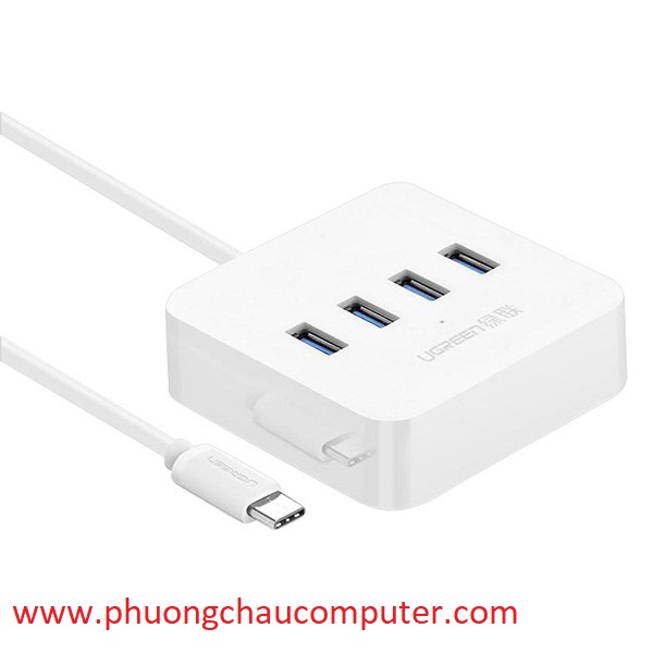 Bộ chia USB 3.1 Type C ra 4 cổng USB 3.0 Ugreen 30316