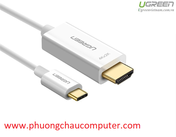 Cáp kết nối USB Type C to HDMI dài 1,5m Ugreen 30841 hỗ trợ 3D, 4K