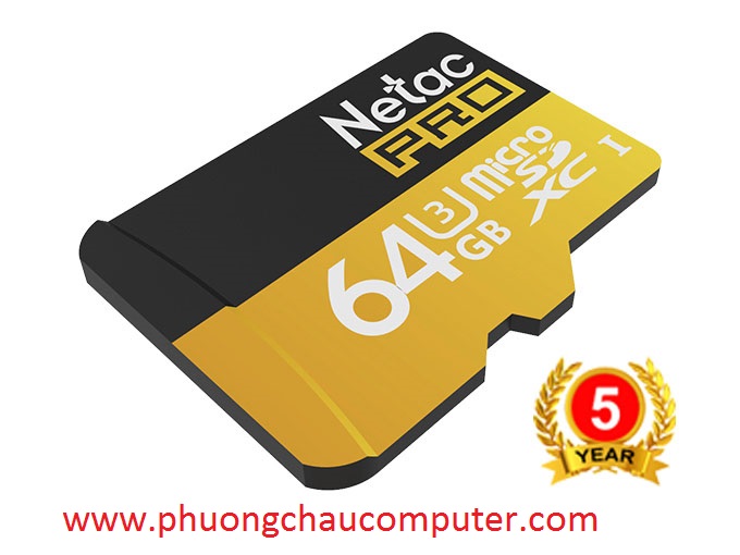 THẺ NHỚ MICRO SDHC NETAC 64GB CHÍNH HÃNG BẢO HÀNH 5 NĂM