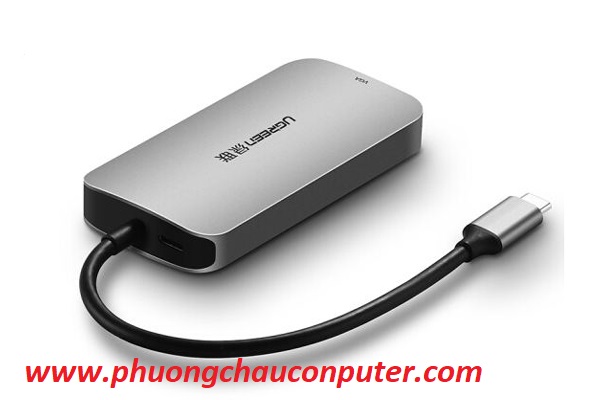Cáp USB Type C to VGA, Hub USB 3.0 cao cấp Ugreen 50210