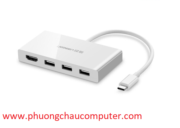 Cáp chuyển USB Type C to HDMI, hub USB 3.0 Ugreen 40374