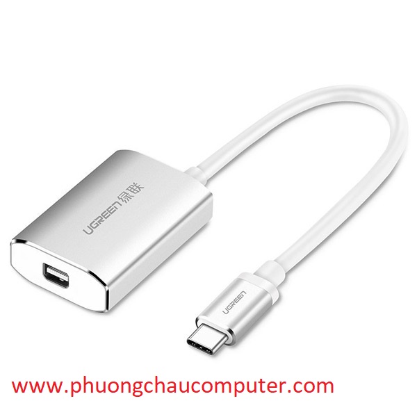 Cáp chuyển USB Type C to Mini Displayport Ugreen 40867 chính hãng, hỗ trợ 4K