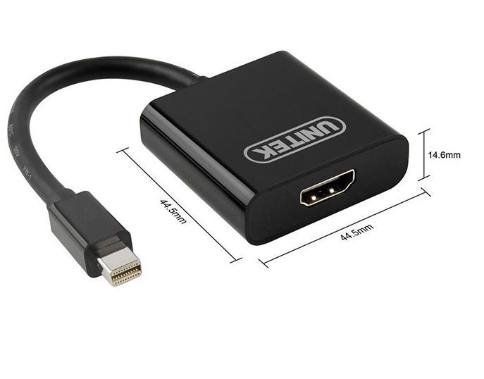 Cáp Chuyển đổi Unitek Mini DisplayPort to HDMI Y-6327BK