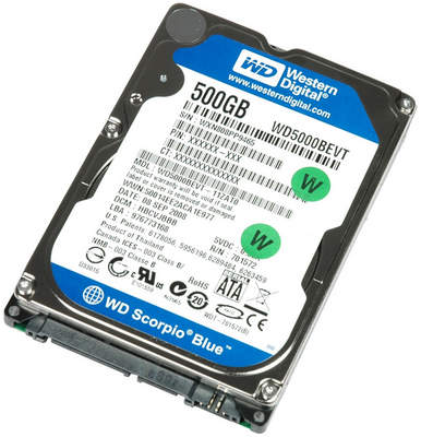 HDD Laptop Western Digital Scorpio Blue 500 GB