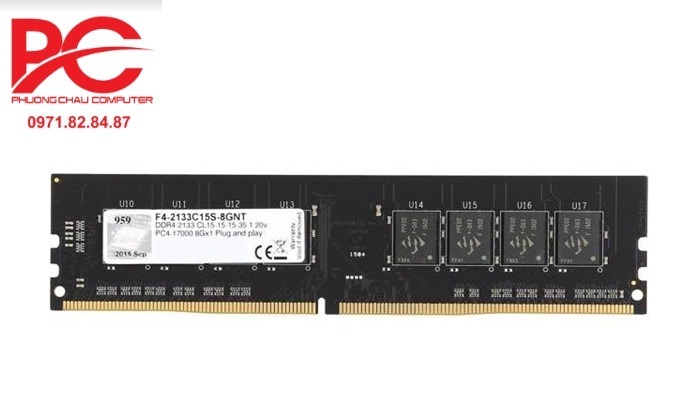 Ram GSKill DDR4 8GB bus 2133MHz - F4-2133C15S-8GNT
