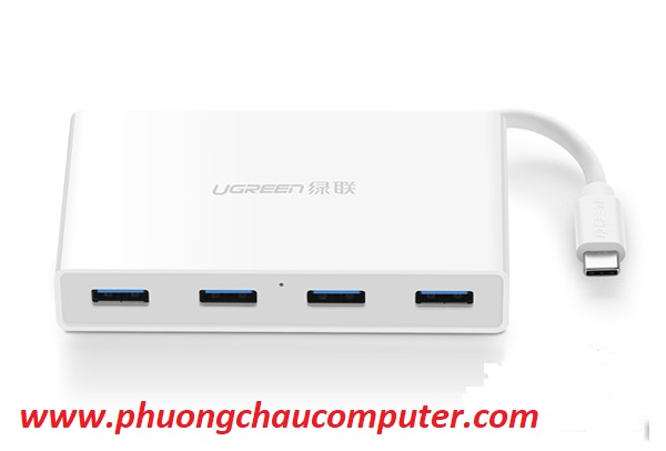Cáp USB Type-C ra Hub USB 3.0 Ugreen 30278 (Sạc được Macbook)