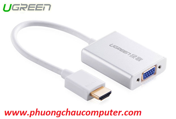 Cáp chuyển VGA to HDMI tích hợp Audio Ugreen 40263 chính hãng