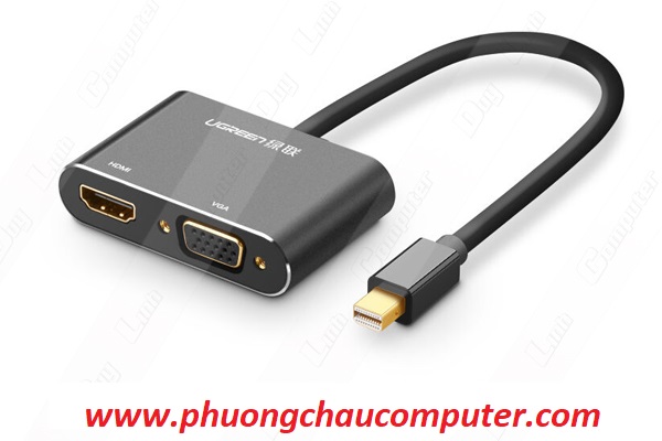 Cáp Mini Displayport to VGA + HDMI chính hãng Ugreen 20422