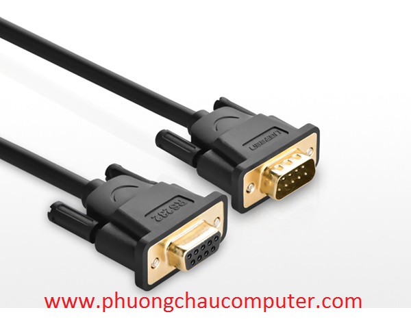 Cáp USB To RS232 2M (9M/9F) Ugreen 20146 Cao Cấp