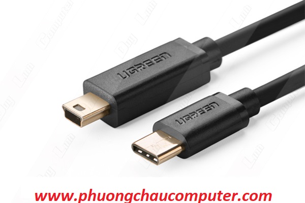Cáp USB Type C sang Mini USB 2.0 dài 2M chính hãng Ugreen 30186