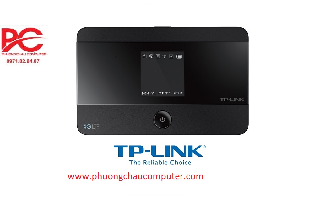 Bộ Phát wifi di động 3G/4G qua sim chính hãng Tp-Link M7350