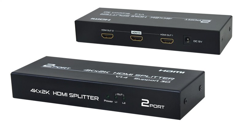 Bộ chia HDMI HD 1 vào 2 ra FjGEAR 4kx2k HD-4k102