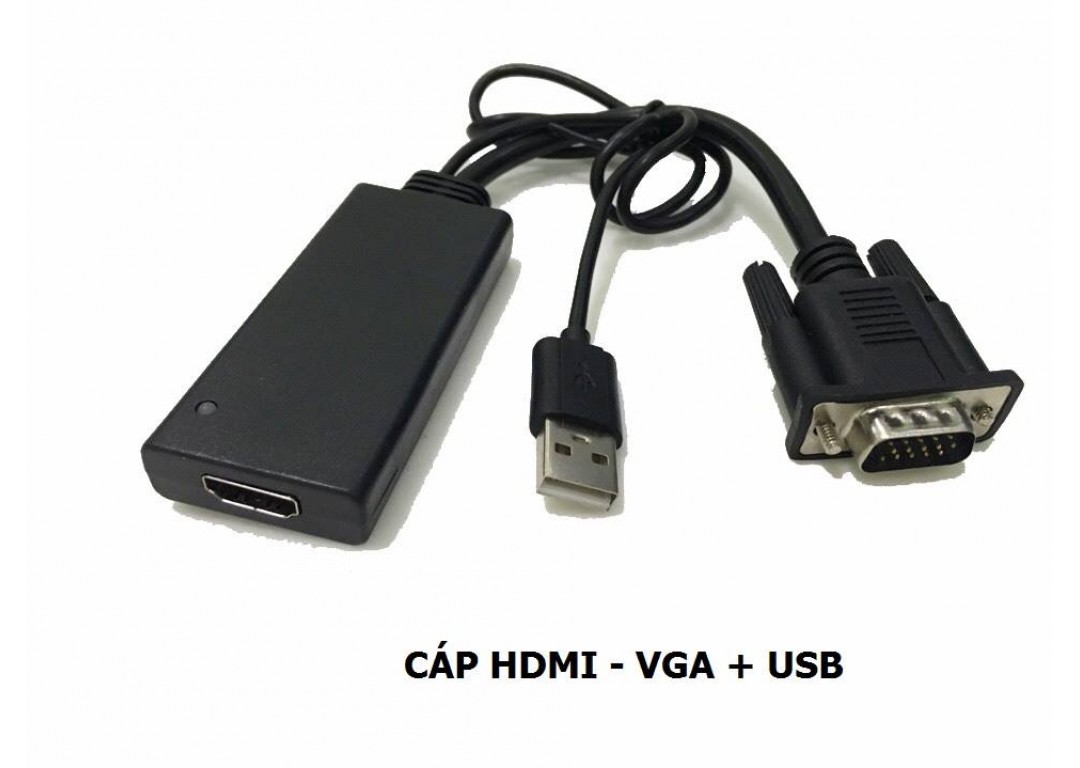 CÁP HDMI -> VGA + USB KINGMASTER (KY-H129B)