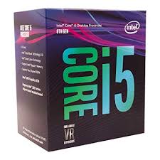 CPU Intel Core i5 8400 2.8Ghz Turbo Up to 4Ghz / 9MB / 6 Cores, 6 Threads / Socket 1151 v2 (Coffee Lake)