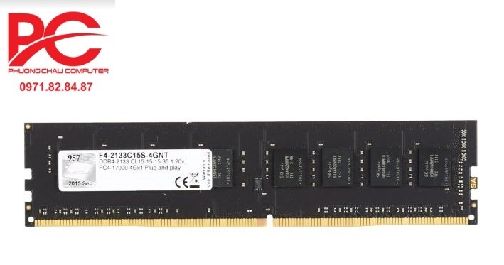 Ram Gskill 4GB DDR4 2400MHz F4-2400C17S-4GNX