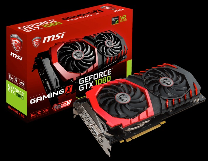VGA MSI GTX 1060 GAMING X 6G