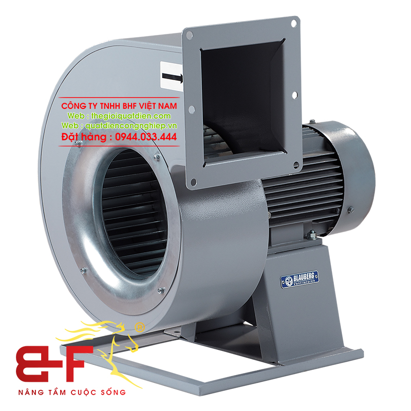 Kiểu dáng quạt ly tâm thấp áp