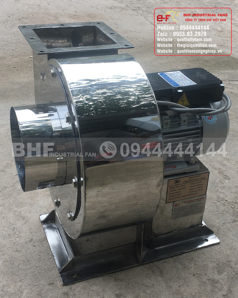 Quạt ly tâm inox