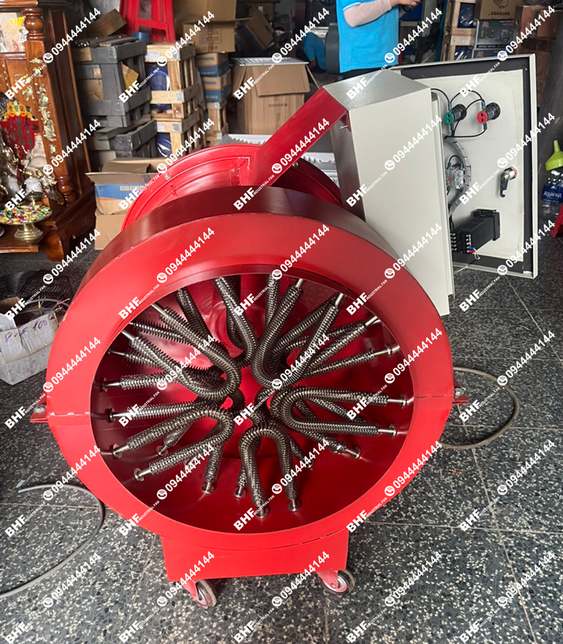 Mẫu quạt sấy công nghiệp 12KW điện áp 3 pha 380V