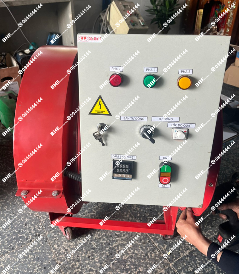 Mẫu quạt sấy công nghiệp 12KW điện áp 3 pha 380V (1)