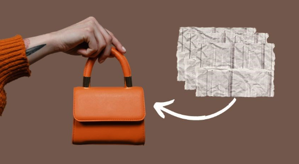 Sử dụng giấy báo giữ form túi và hút ẩm