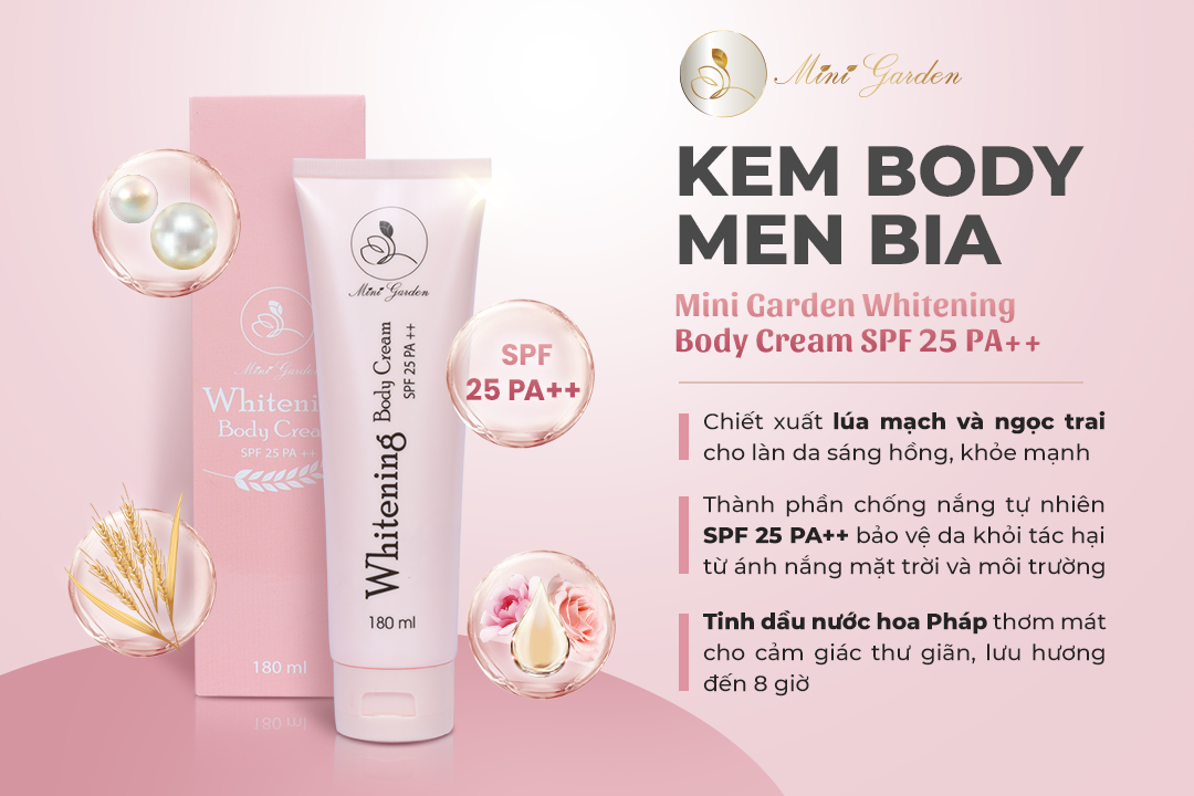 Kem Body Men bia Mini Garden