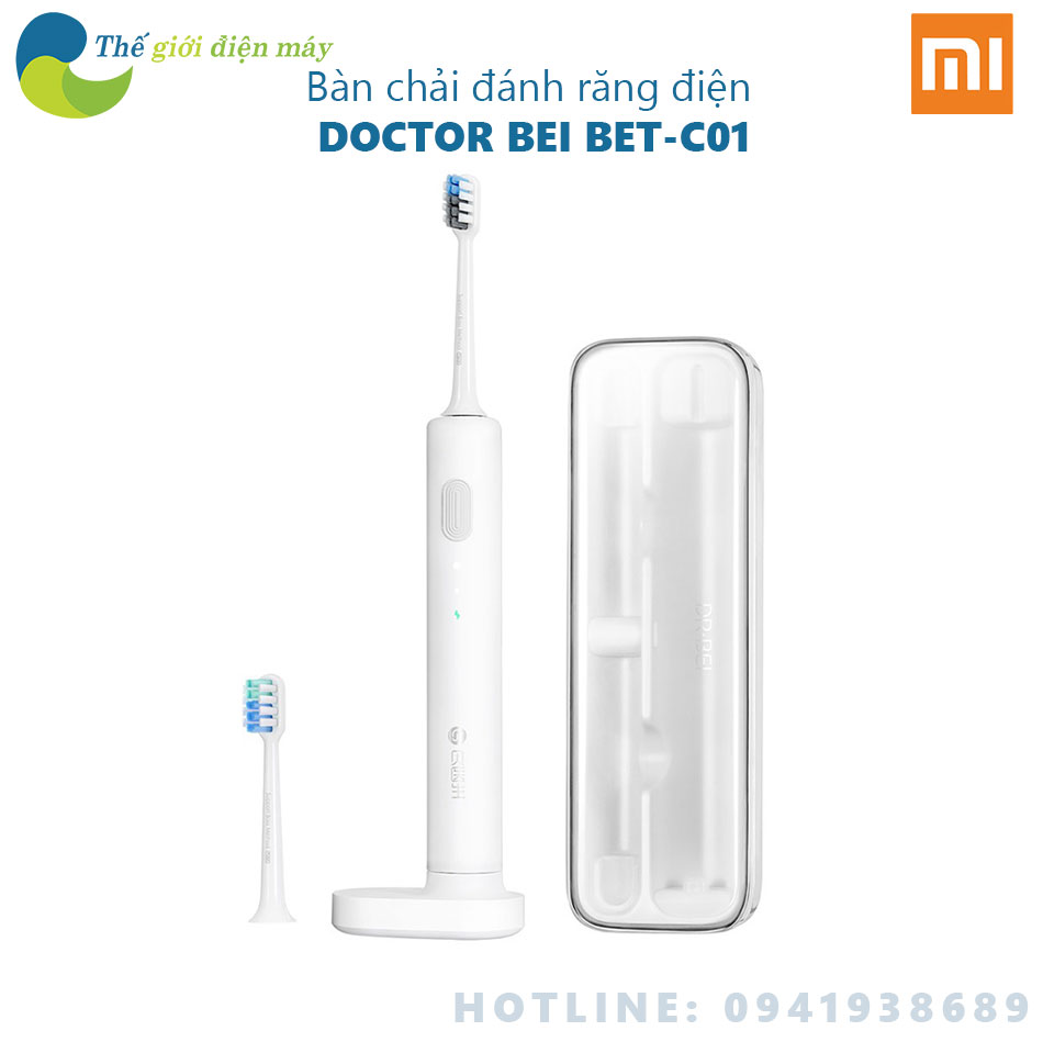 Bàn chải điện Shell DR-BEI Sonic BET-C01 - Bảo hành 6 tháng - Shop Thế giới điện máy