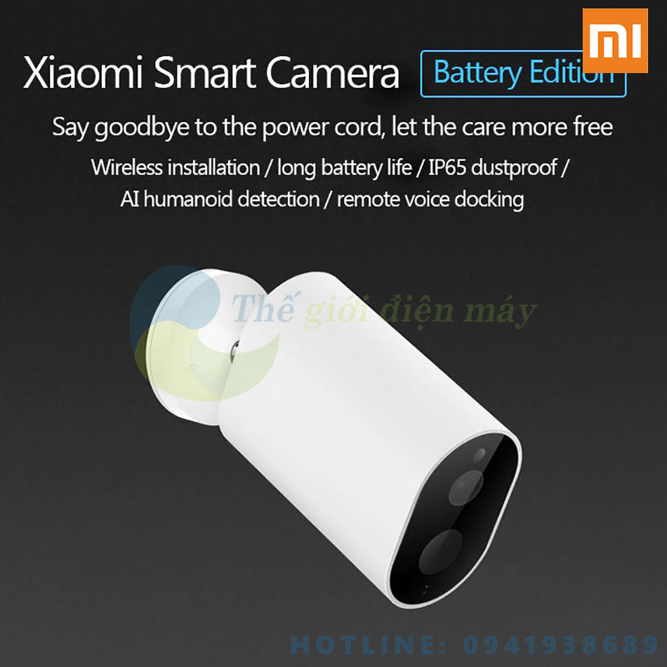 Camera IP ngoài trời Xiaomi Outdoor Battery Edition - Bảo hành 12 tháng - Shop Thế giới điện máy