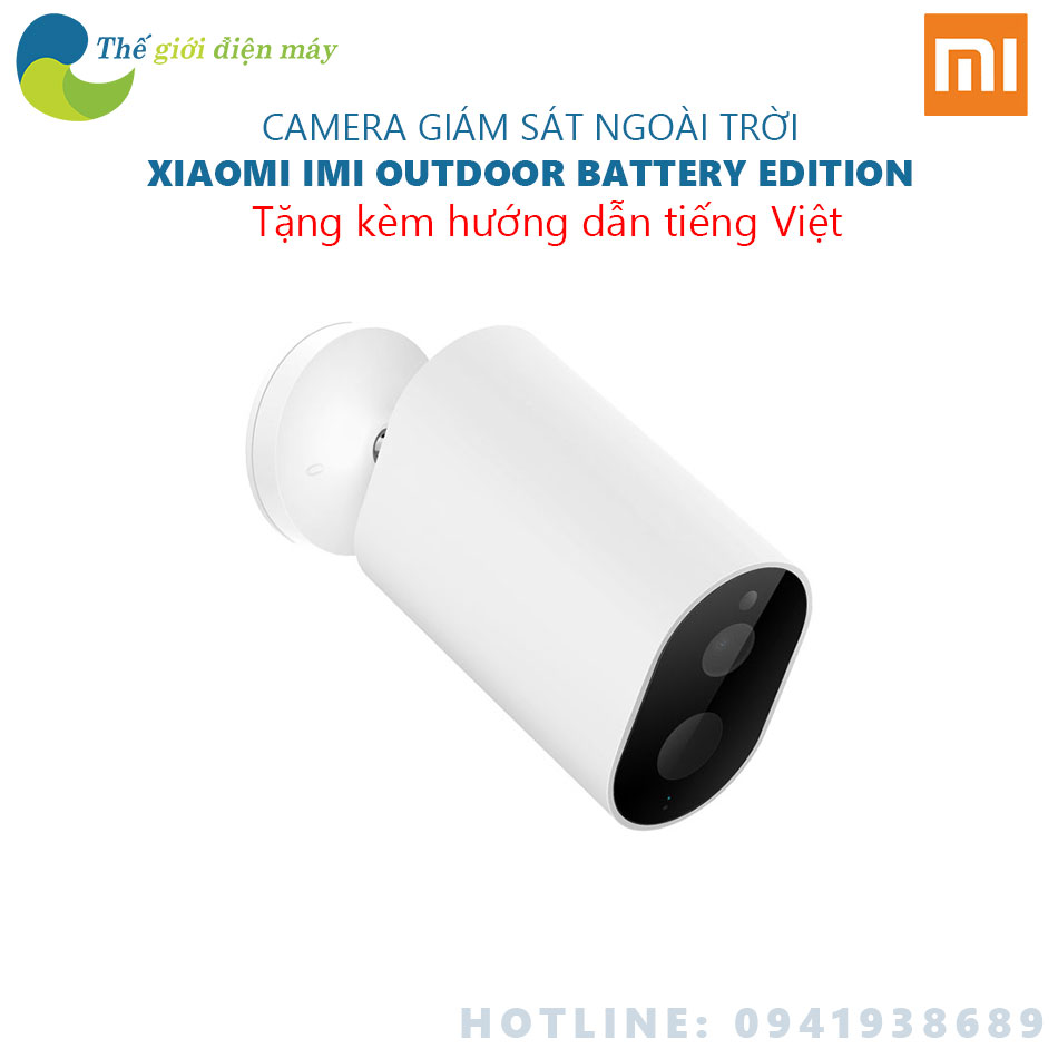 Camera IP ngoài trời Xiaomi Outdoor Battery Edition - Bảo hành 12 tháng - Shop Thế giới điện máy
